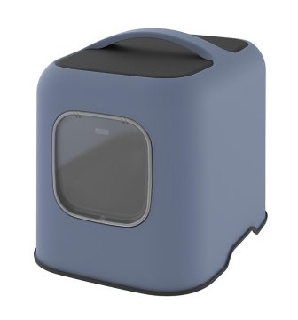 Rotho ROTHO Biala Blue - Litter Box za mačke, modra, vključuje lopatico, plastika, dimenzije 443x395x510 mm, hitro pošiljanje