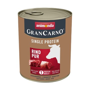 Animonda ANIMONDA GranCarno Adult - Monoproteinska goveja mokra hrana za pse, 800g, brez glutena, primerna za vse pasme