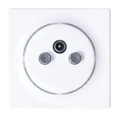 FIBARO Fibaro Walli N vtičnica R/TV+SAT bela - 3 vtičnice, okvir included, 86x86 mm, hitro pošiljanje 24h