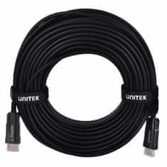 Unitek KABEL HDMI 2.0 AOC UNITEK 4K 60HZ, 25M, ČRN - Visokoločljivostna povezava za optimalno prikazovanje video vsebin