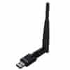 Lanberg NC-0150-WE brezžična omrežna kartica WLAN 150 Mbit/s za PC/Laptop | Zunanji antena | Črna barva
