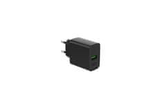 Gembird Gembird 2-portni 20W Power Delivery USB-C hitri polnilec - črn, idealen za pametne telefone, zaščita pred prenapolnjenjem.