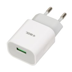 iBOX Polnilec iBOX C-41 USB 2A z mikro USB kablom, 12W, 1 vhod, bel, zaščita pred prenapolnjenjem, kratek stik in pregrevanjem