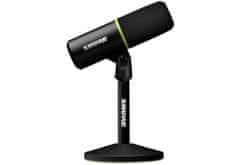 Shure Shure MV6 - USB-C dinamični mikrofon za igralce in streamerje, zvočna kakovost in napreden dizajn