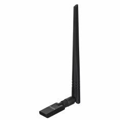 Lanberg Lanberg NC-0300-WIE omrežni kartica Ethernet/WLAN 2400 Mbit/s, z dvema zunanjima antenama, USB 2.0, črna