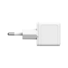 Silicon Power Silikonski napajalnik QM12 Type-C 20W, hitro polnjenje, bele barve, združljiv s pametnimi telefoni in tablicami