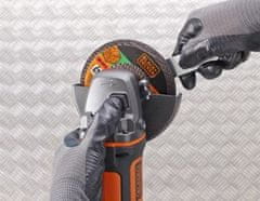 slomart Kotni brusilnik brez baterije 18V BDBCG720N BLACK&DECKER, 8600 RPM, 12,5 cm disk, nastavljiva hitrost, teža 2,1 kg