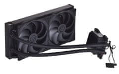 Endorfy Vodno hlajenje Endorfy Navis F280 - črni cooler za računalniške procesorje, 2 ventilatorja, maksimalna hitrost 1800 RPM