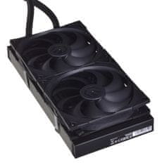 Endorfy Vodno hlajenje Endorfy Navis F280 - črni cooler za računalniške procesorje, 2 ventilatorja, maksimalna hitrost 1800 RPM