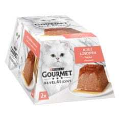 slomart PURINA Gourmet Revelations Losos - mokra hrana za mačke, 2x57 g, primerna za vse pasme in odrasle mačke