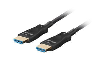 Lanberg LANBERG HDMI Kabel M/M V2.1, 10m, Optični AOC, Črn, 48 Gbit/s, HDR, ARC, 3D, 144 Hz, zlati stiki