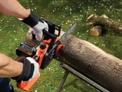 Black+Decker Baterijska žaga Black & Decker GKC1825L20, črna/oranžna, 25 cm rezilo, 2 Ah, 3.1 kg, varnostni stikalo, indikator olja