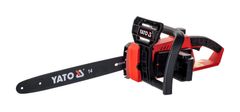 YATO Brezžični motorni žagin Yato YT-82813, 4500 RPM, dolžina rezila 35 cm, z avtomatskim oljenjem, črna/rdeča