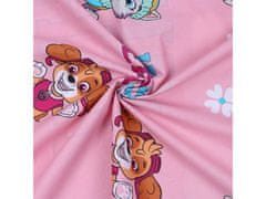 Paw Patrol roza otroška posteljnina, z zadrgo, bombaž 140x200cm OEKO-TEX 