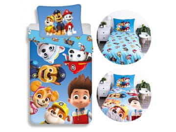 Paw Patrol Paw Patrol modra posteljnina za dečka, zadrga, bombaž 140x200cm OEKO-TEX