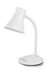 Esperanza Moderna namizna svetilka Esperanza ELD111W Polaris, bela, fleksibilna, LED, z nastavljivo glavo, 12 W, E27