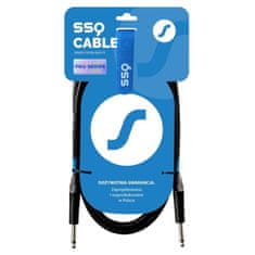 slomart SSQ JMPJMP2 Pro - 6,3 mm mono jack kabel z Neutrik terminali, dolžina 2 m, črna barva