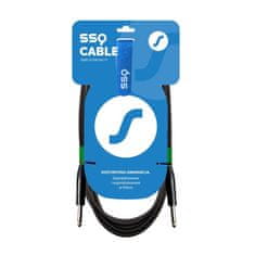 slomart SSQ JMPJMP2 Kabl Jack Mono 6,3 mm, dolžina 2 m, 85Ω, PVC zaščita, moški moški povezavi, črna barva