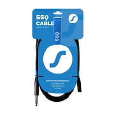 slomart SSQ JSG5 - Kabel Jack Stereo 3,5 mm - Jack Stereo 6,3 mm, 5 m, Črn, TRS - TRS Kabel, Kovina, Moški/Moški konektorji