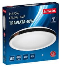 ActiveJet LED stropna svetilka Activejet AJE-TRAVIATA 40W, 4900 lm, nevtralno bela, umetnostni dizajn, primerna za notranjo uporabo