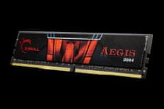 G.Skill G.Skill Aegis 16 GB DDR4 2400 MHz RAM modul, 1 x 16 GB, enokanalen, brez registracije, s hladilnikom