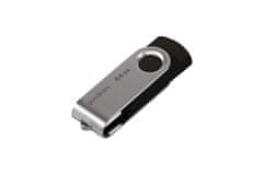 GoodRam USB ključek Goodram UTS2 64 GB Type-A 2.0, črn/srebrn, vrtljiv, hitrost branja 20 MB/s, za Windows, Linux in Mac