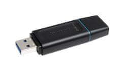 Kingston Kingston Technology DataTraveler Exodia 64GB USB 3.2 ključek za shranjevanje, črn, plug and play, zaščitna kapica
