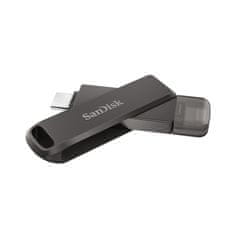 SanDisk SanDisk iXpand USB flash disk 64 GB USB Type-C / Lightning, črn, zaščiten s geslom, prenosljiv, USB 3.2 Gen 1