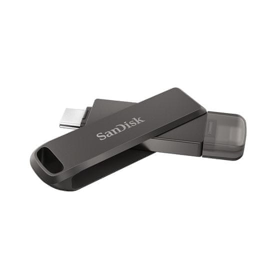 SanDisk SanDisk iXpand USB ključek 256 GB, USB Type-C / Lightning, črn, zaščita s geslom, 3.2 Gen 1