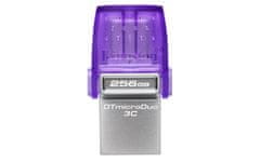 Kingston Kingston Technology DataTraveler 256GB microDuo 3C, dual USB-A & USB-C, hitrost branja 200MB/s, jekleno ohišje