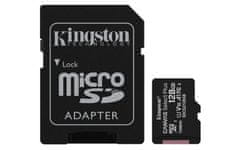 Kingston Kingston Technology 128GB microSDXC Canvas Select Plus A1 C10 Kartica z adapterjem - Visoka hitrost in zanesljivost
