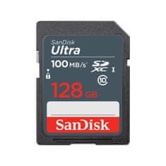 SanDisk SanDisk Ultra 128 GB SDXC UHS-I spominska kartica - hitrosti branja do 100 MB/s, črna barva