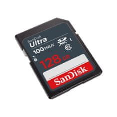 SanDisk SanDisk Ultra 128 GB SDXC UHS-I spominska kartica - hitrosti branja do 100 MB/s, črna barva