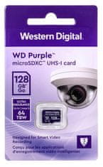 WD Western Digital WD Purple SC QD101 128 GB MicroSDXC Class 10 spominska kartica - zanesljivost in visoka zmogljivost