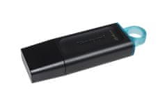 Kingston Kingston Technology DataTraveler Exodia 64GB USB 3.2 ključek za shranjevanje, črn, plug and play, zaščitna kapica