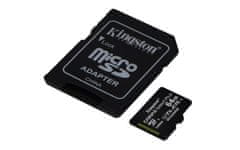 Kingston Kingston 64GB microSDXC Canvas Select Plus 100R A1 C10 z adapterjem - hitrosti do 100 MB/s, odporen na udarce in vibracije