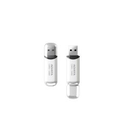 slomart ADATA 32GB C906 USB pomnilniška enota Type-A 2.0 - bela, kapica, podpora za Windows, Mac in Linux, lahka in prenosna