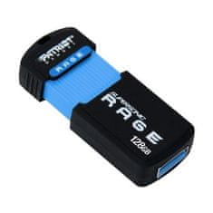 slomart USB ključek Patriot Rage Lite 128GB, 180MB/s, USB 3.2, črn, kompaktna zasnova, združljiv s Windows, Linux in Mac OS
