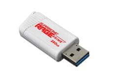slomart USB ključ Patriot Rage Prime 256 GB, 600 MB/s, USB 3.2, bele barve, visoka hitrost prenosa, Plug and Play