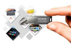 slomart ADATA UV250 USB ključek 32 GB, USB Type-A 2.0, srebrna barva, brez pokrovčka, s ključem za obesek
