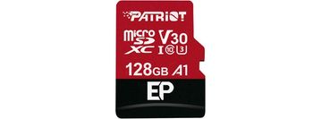 slomart Patriot Memory PEF128GEP31MCX 128 GB MicroSDXC spominska kartica, UHS Class 3, črna/rdeča, hitrosti pisanja do 80 MB/s