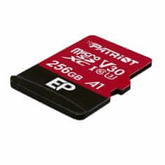 slomart Pomnilniška kartica Patriot Memory PEF256GEP31MCX 256 GB MicroSDXC Class 10, UHS Class 3, hitrost branja 100 MB/s