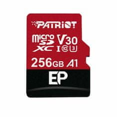 slomart Pomnilniška kartica Patriot Memory PEF256GEP31MCX 256 GB MicroSDXC Class 10, UHS Class 3, hitrost branja 100 MB/s