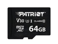 slomart Patriot VX Series 64GB MicroSDXC V30 Class 10 UHS-I U3 4K UHD Pomnilniška Kartica - Hitrost Zapisovanja 80 MB/s