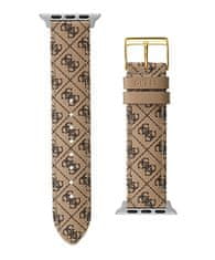 Guess Usnjen pašček za Apple Watch (38 - 41 mm) - bel CS2001S1