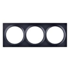 FIBARO Fibaro FG-WX-PP-0004-8 črna stenska plošča/preklopna torbica s 3 vtičnicami, 1 kos