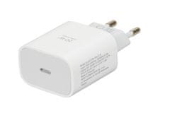 iBOX Zunanji polnilec iBOX C-37 GaN PD20W, beli, hitri polnilec s podporo za USB Power Delivery 3.0, univerzalna združljivost.