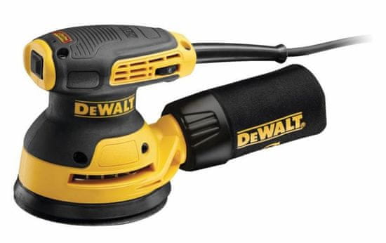 DeWalt DeWALT DWE6423-QS prenosni orbitalni brusilnik, 12000 OPM, 280 W, črn in rumen, 3-letna podaljšana garancija.