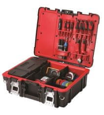 Curver Prozoren organizator Curver TECHNICAN BOX, črn/rdeč, zaklep, plastičen, 480 mm globok, 177 mm visok, 378 mm širok
