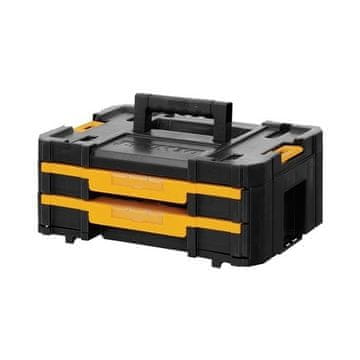 DeWalt DeWALT DWST1-70706 škatla za majhne dele in orodje, plastična, črna in rumena, 2 predelka, z ročajem, zaklepna